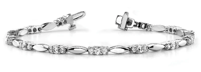 sleek black titanium ring Fashion Diamond Bracelet