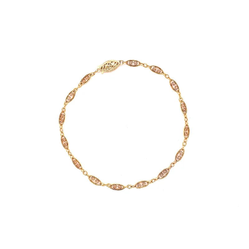 simple sapphire wedding band FILIGREE BRACELET