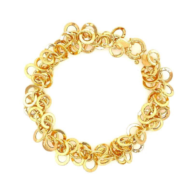 dainty gold anchor bracelet FUN GOLD BRACELET