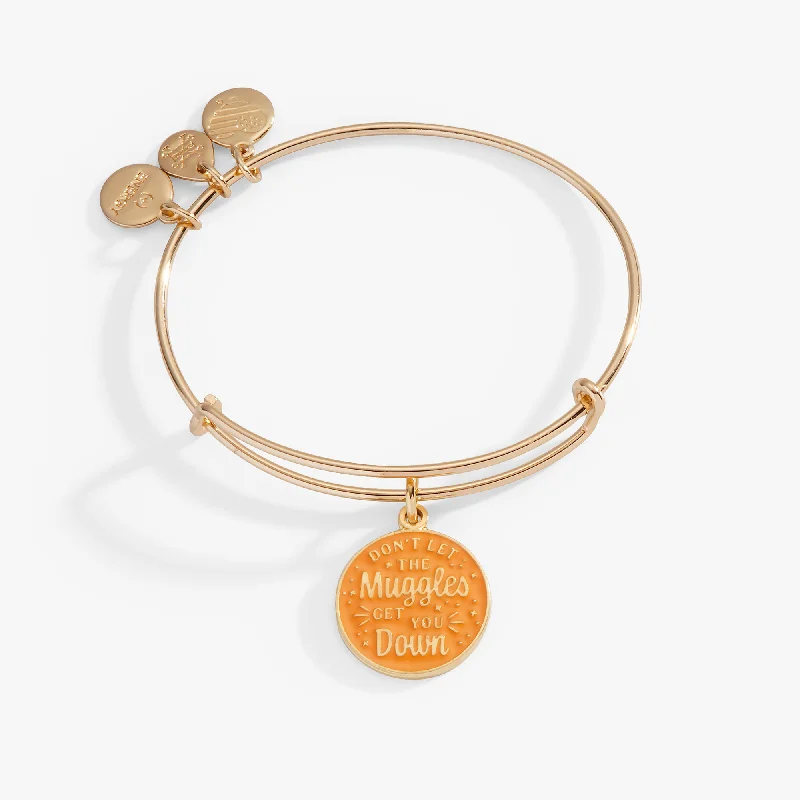 vintage diamond pendant necklace Harry Potter™ 'Don't Let The Muggles Get You Down' Charm Bangle Bracelet