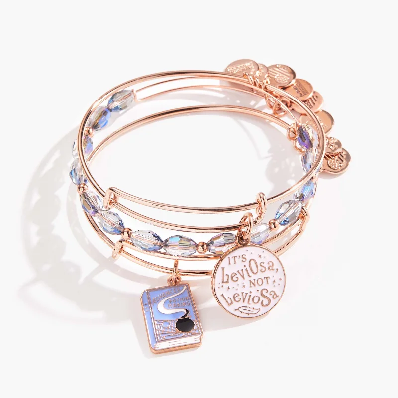 birthstone charm bracelet for mom Harry Potter™ Hermione Bangle Bracelets, Set of 3