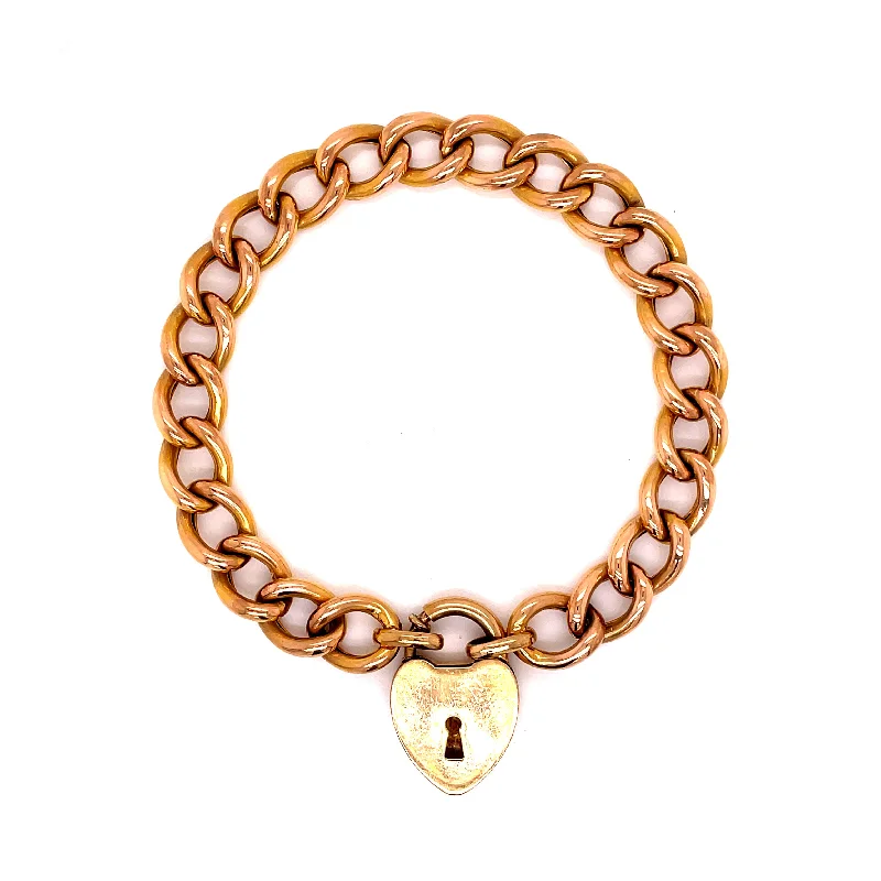 bold statement cuff bracelet HEART LOCK BRACELET