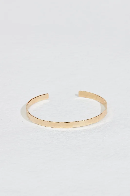 black and gold wedding band JP FLAT CUFF