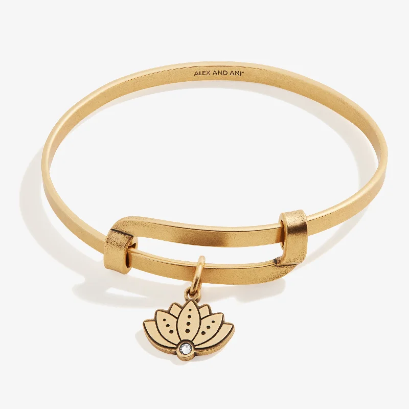 silver arrow pendant necklace Motivation Lotus Charm Bangle