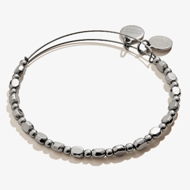 pearl and gold chain earrings Lucent Metal Beaded Bangle