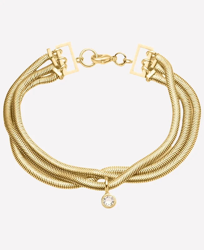 Lucile Golden Snake Bracelet