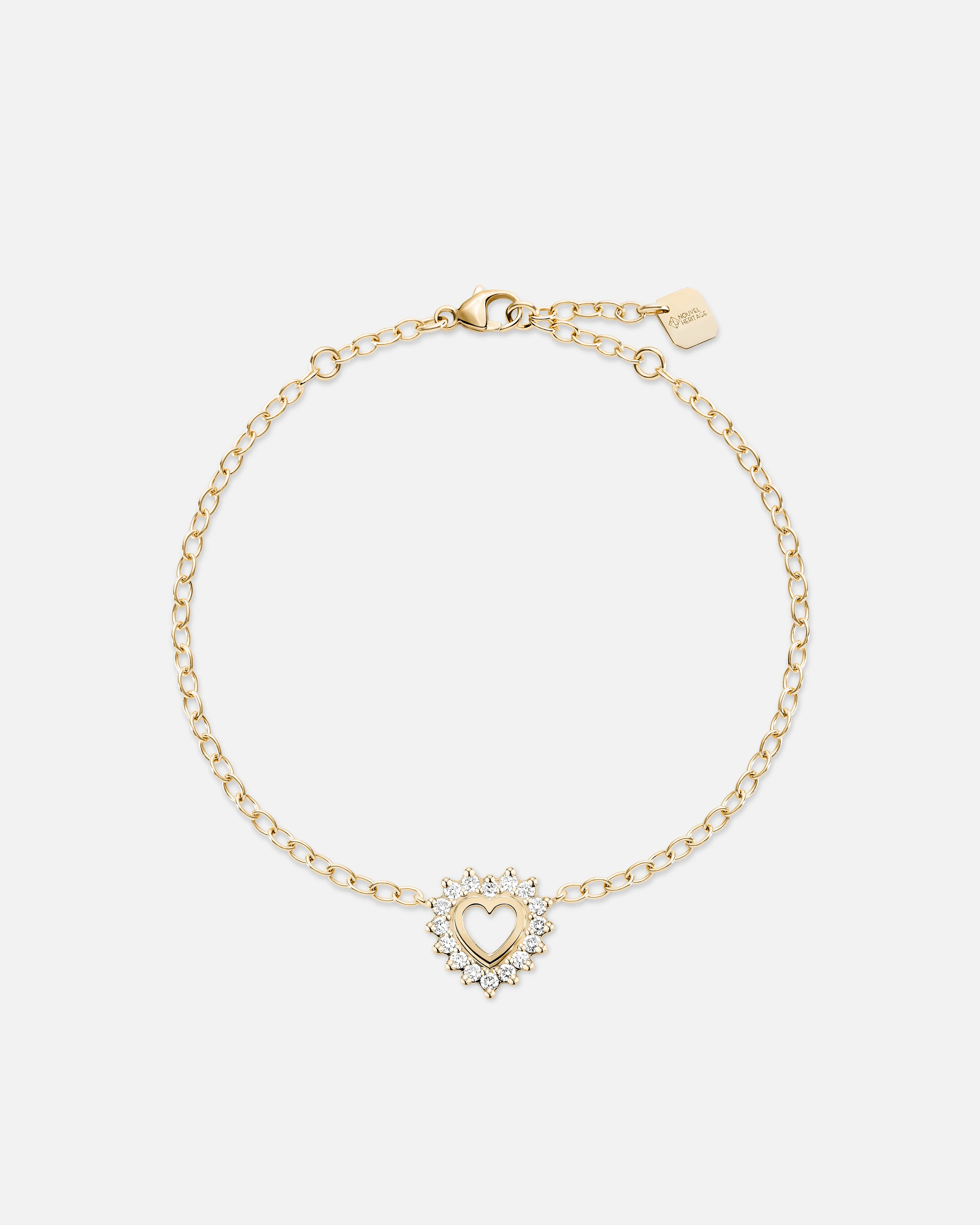 personalized couple’s bracelet engraved Medium Love Bracelet in Yellow Gold