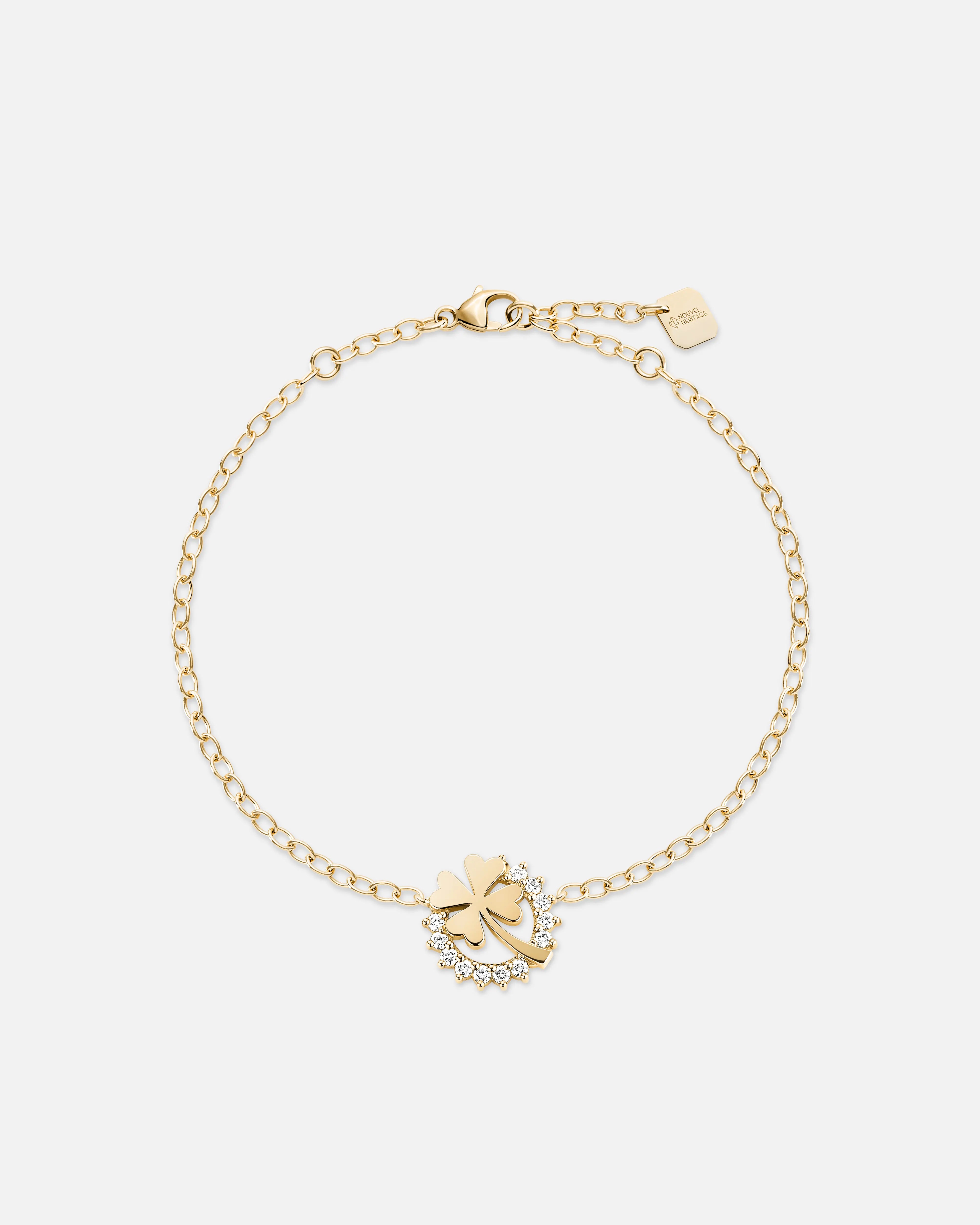bold statement ring chunky Medium Luck Bracelet in Yellow Gold