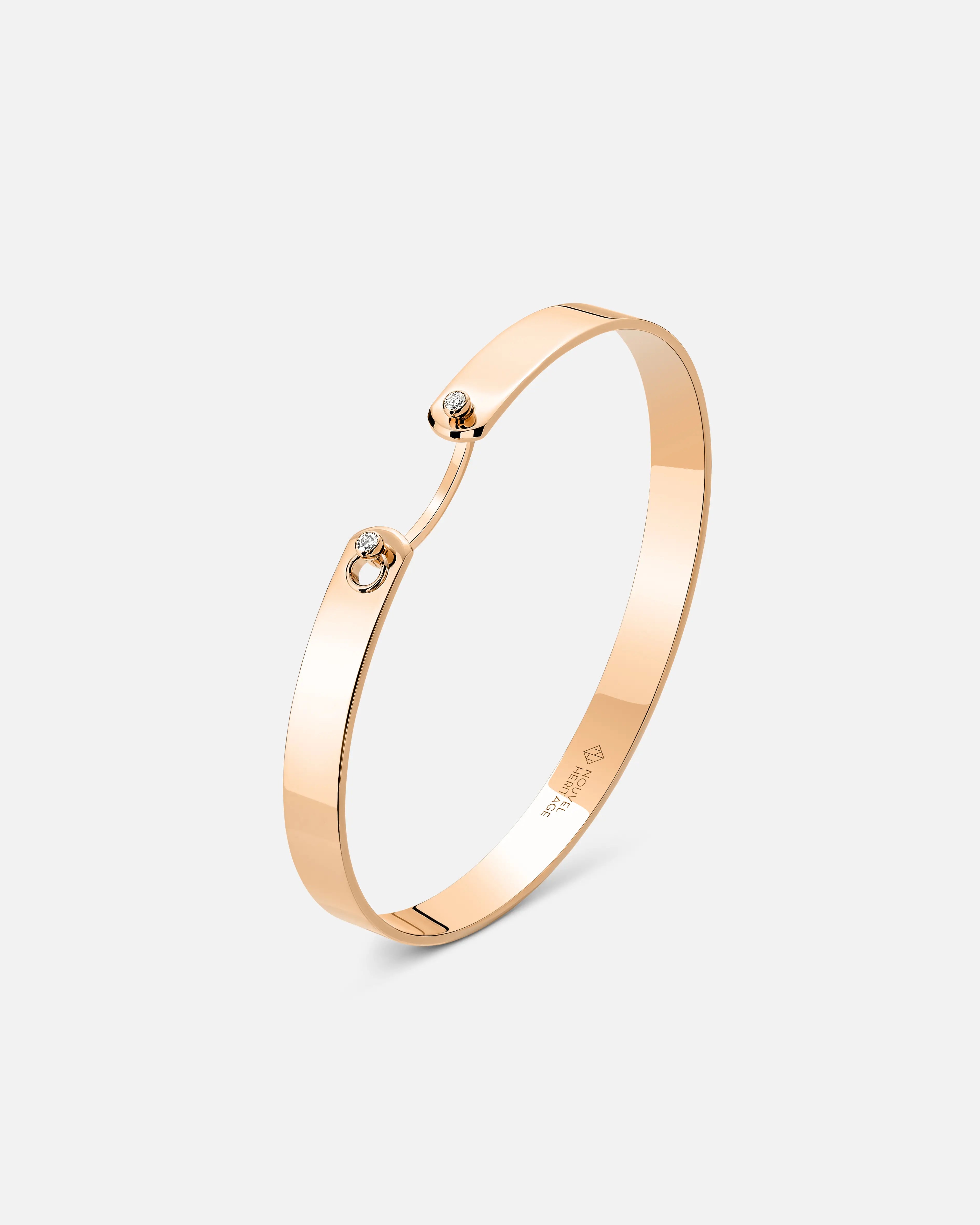 handcrafted sterling silver necklace Monday Morning GM Mood Bangle in Rose Gold