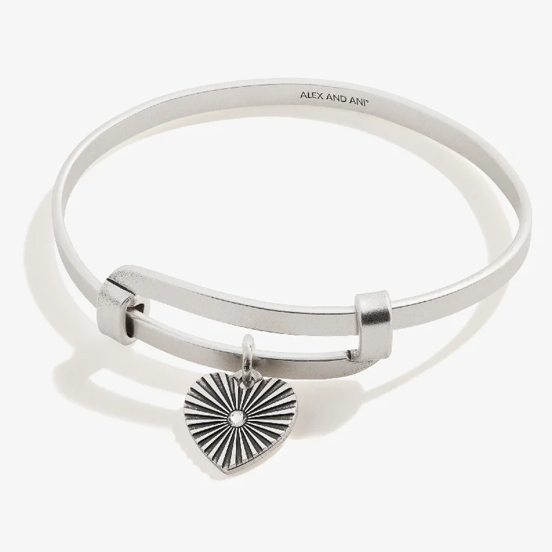 simple crystal earrings Motivation Heart Charm Bangle