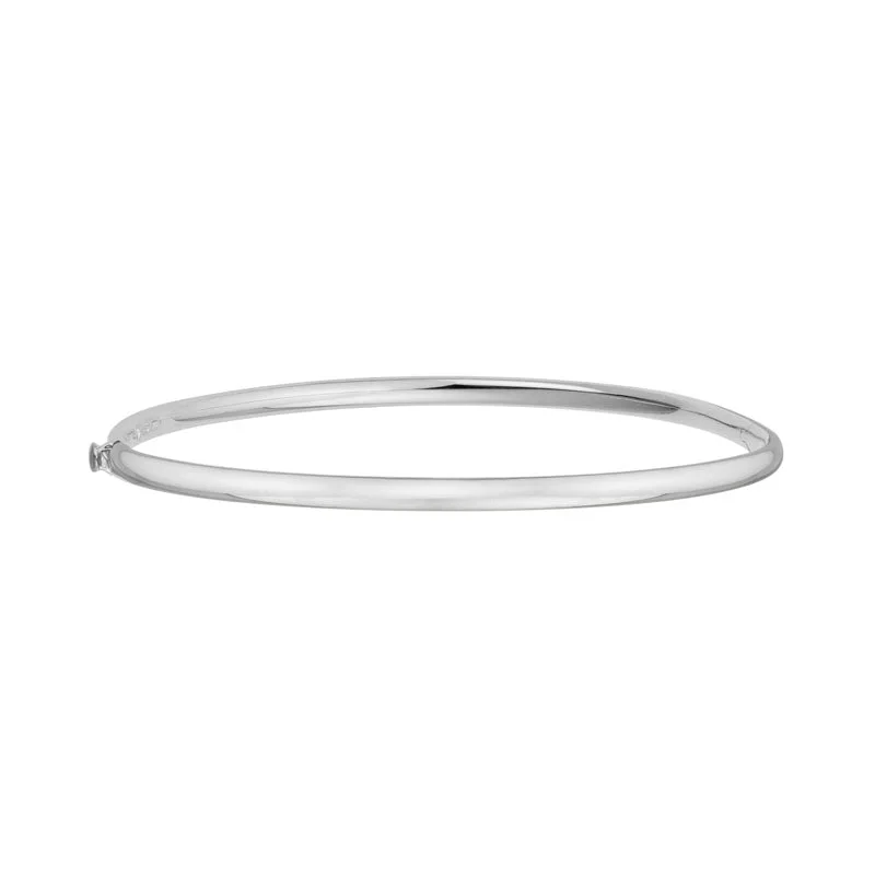 sterling silver infinity loop ring OVAL BANGLE BRACELET