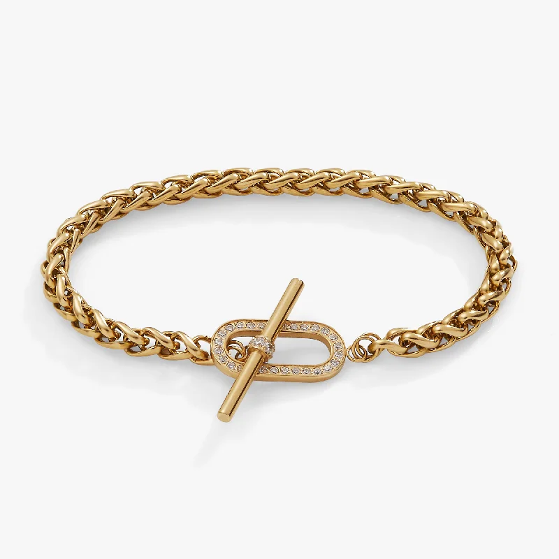 Pavé Toggle Chain Bracelet