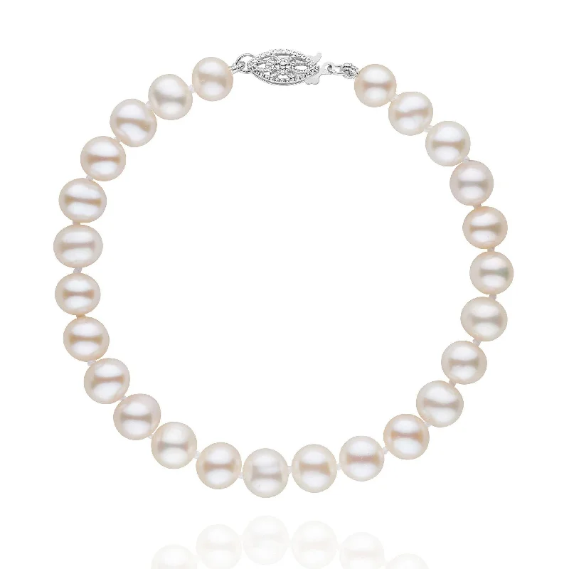 dainty rose gold chain bracelet Pearl Bracelet