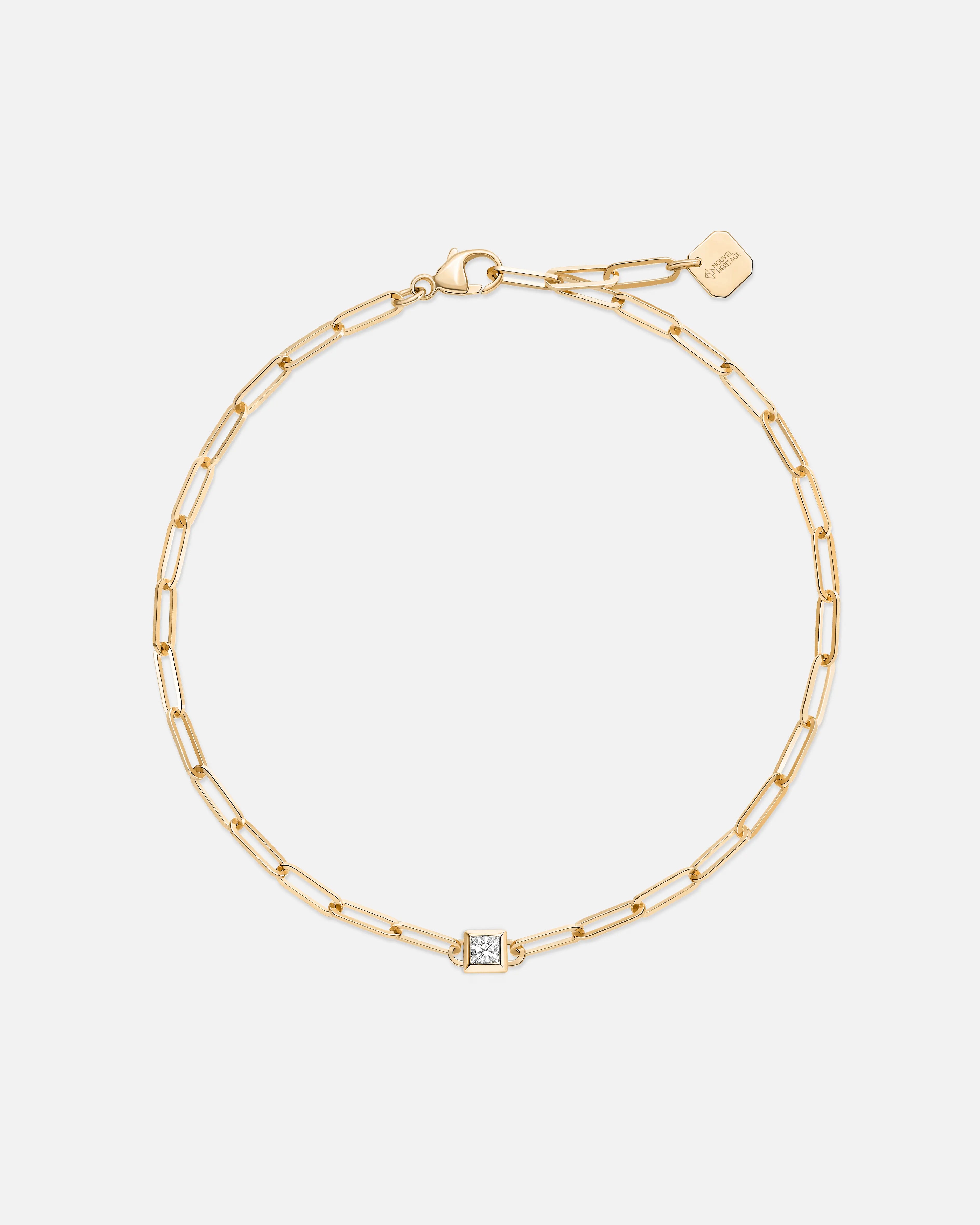 unique wooden bead necklace Princess Classics Bracelet in Yellow Gold
