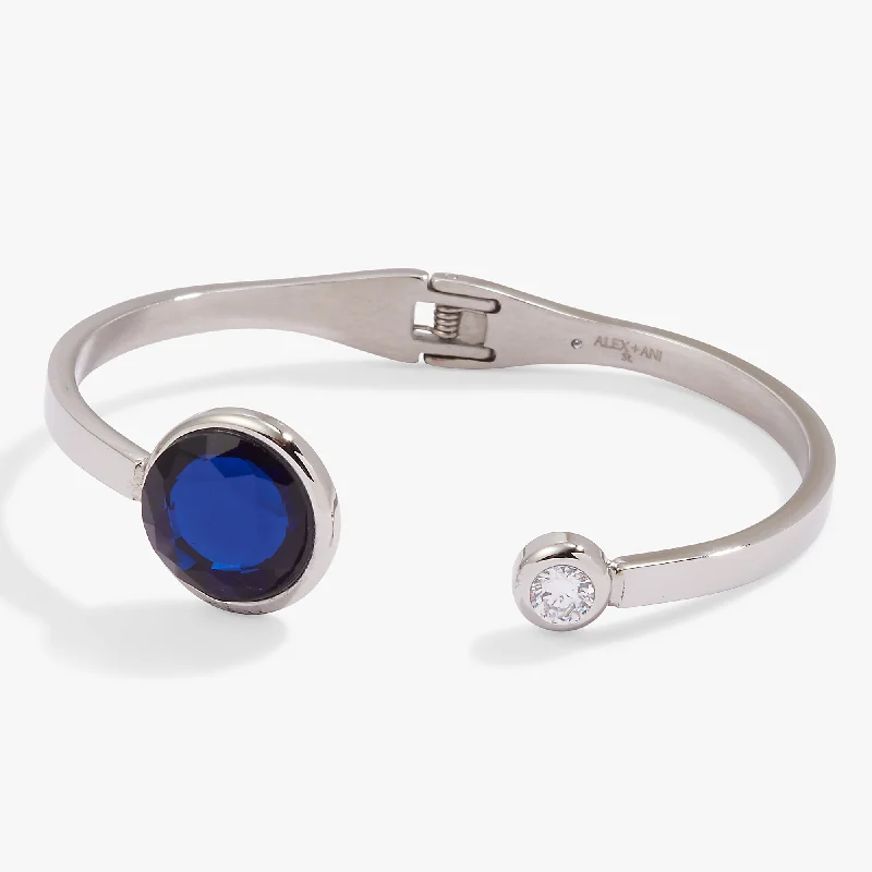 Sapphire Crystal Hinge Cuff