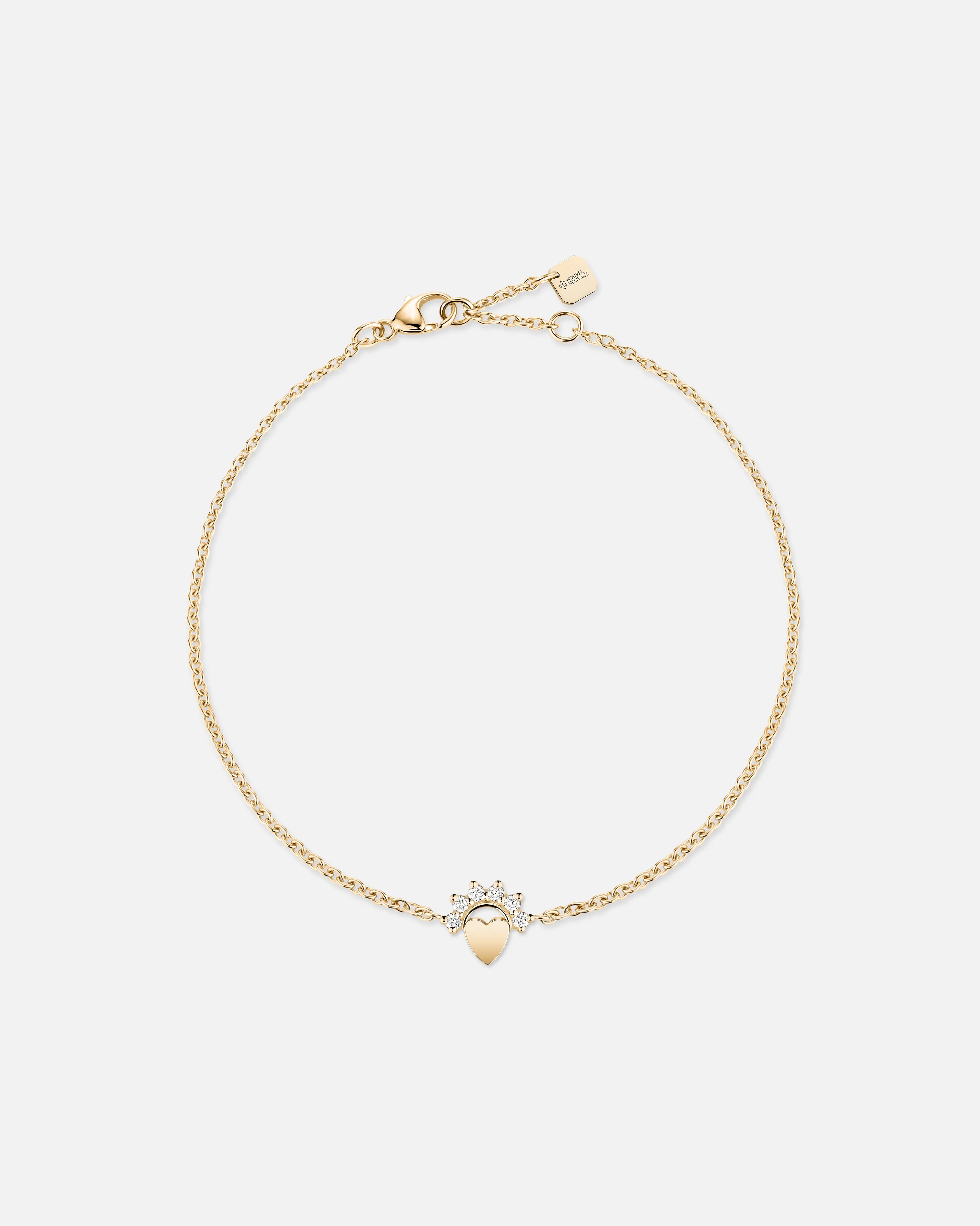 chunky silver hoop earrings Small Love Bracelet in Yellow Gold