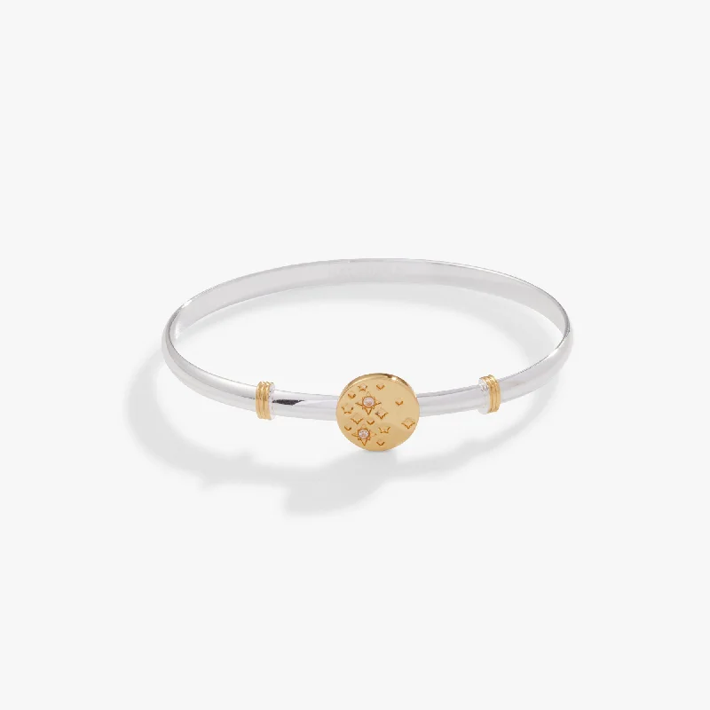 vintage-inspired pearl brooch Stars Clip Bangle Bracelet