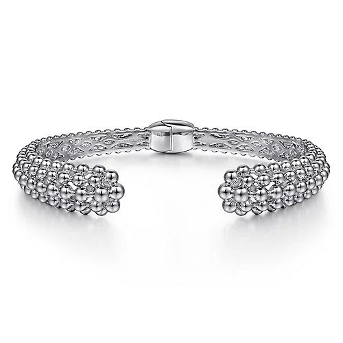 vintage-style diamond halo ring STERLING BUJUKAN BANGLE