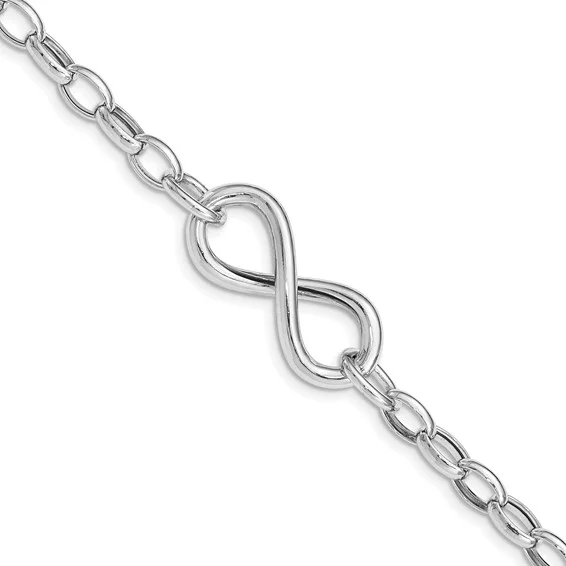 moissanite engagement ring affordable Sterling Infinity Bracelet