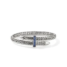 Sterling Silver Blue Sapphire Spear Collection Bracelet