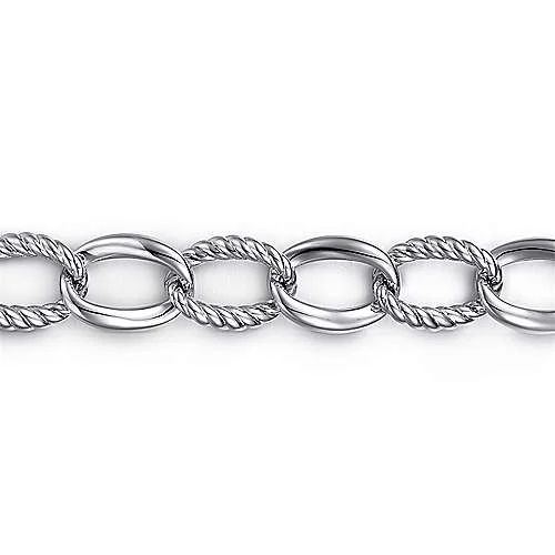 infinity knot wedding band STERLING SILVER OVAL LINK BRACELET