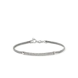 Sterling Silver Natural Diamond Essentials Bracelet