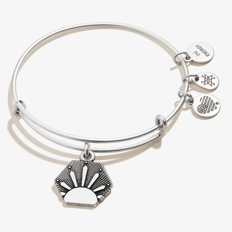 gemstone cluster earrings silver Sun Charm Bangle Bracelet