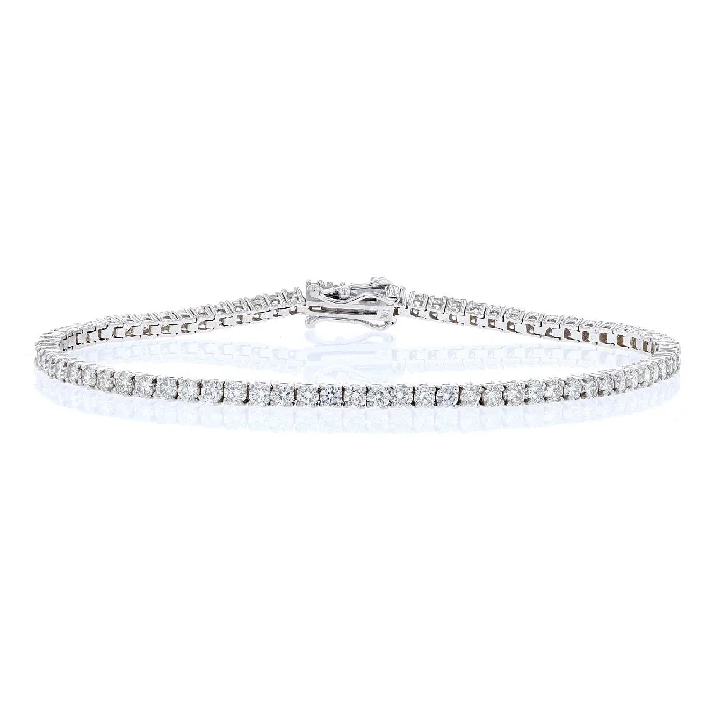 Three Carat Diamond Tennis Bracelet