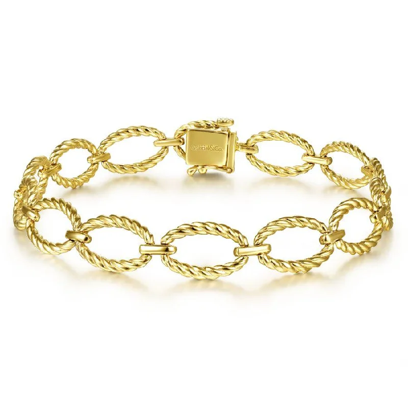 small diamond cross pendant TWISTED ROPE OVAL LINK BRACELET