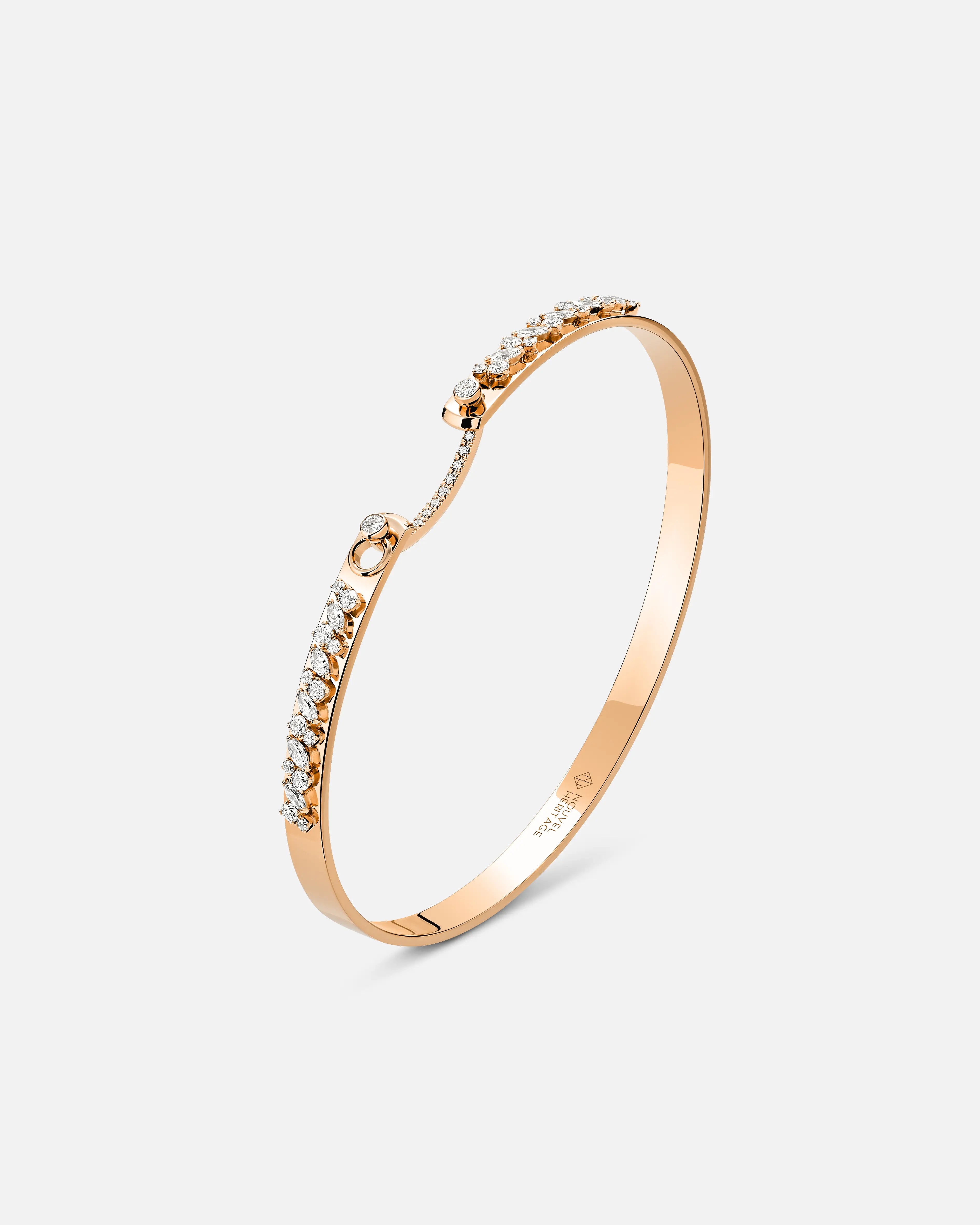 dainty ruby stacking rings Under the Stars Mood Bangle in Rose Gold