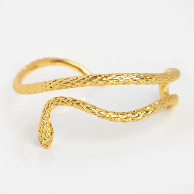 Wisdom Snake Bracelet Cuff