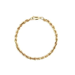 vintage rose gold cameo pendant Yellow Gold Rope Bracelet