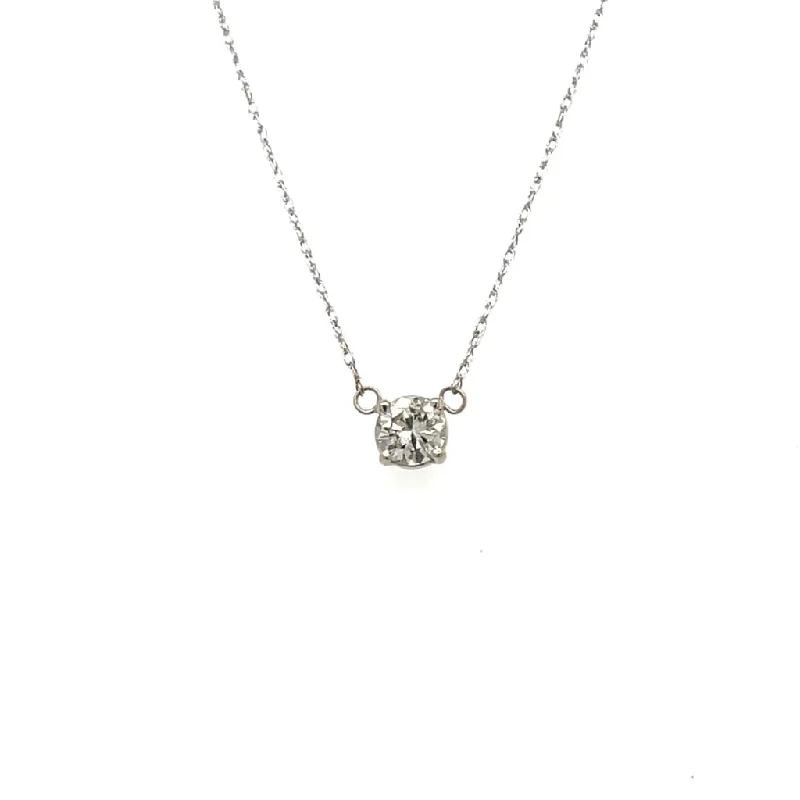 0.37CT Diamond Necklace 14k White Gold Regard Jewelry Austin, Texas