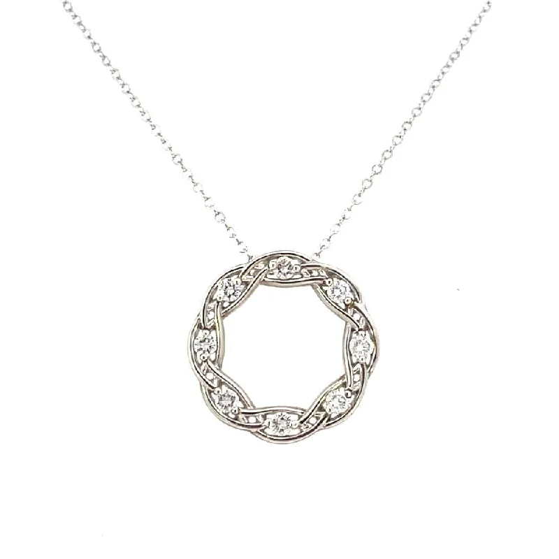 men’s hammered titanium ring 1/2 CTW Sterling Silver Circle of Life Diamond Pendant