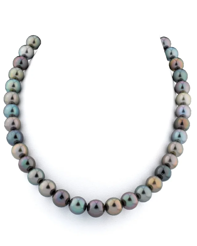 antique filigree wedding band Multi-Color Tahitian Pearl Necklace, 10.0-11.0mm