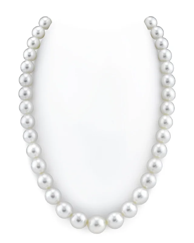 handmade leather ring White South Sea Pearl Necklace, 10.0-12.0mm - AAA/GEM Quality