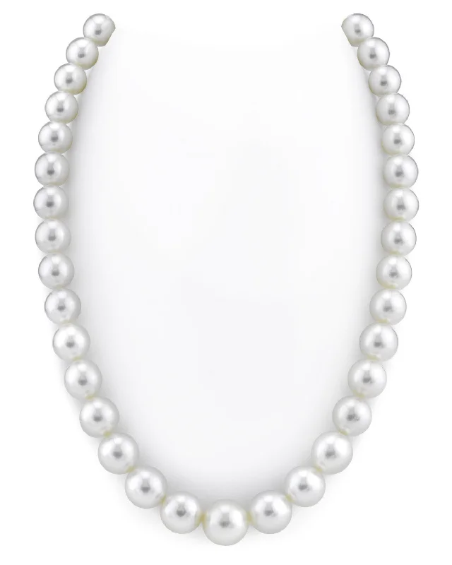 natural jade ring White South Sea Pearl Necklace, 10.0-13.0mm - AAA/GEM Quality