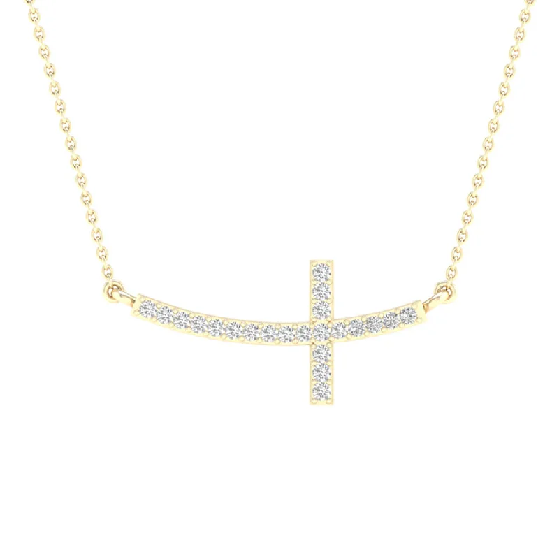 bold Cuban link bracelet men 10K 0.06ct Diamond Neckalce