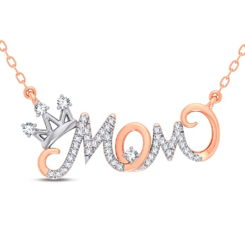 dainty beaded stretch bracelet 10K 0.15ct Diamond Necklace