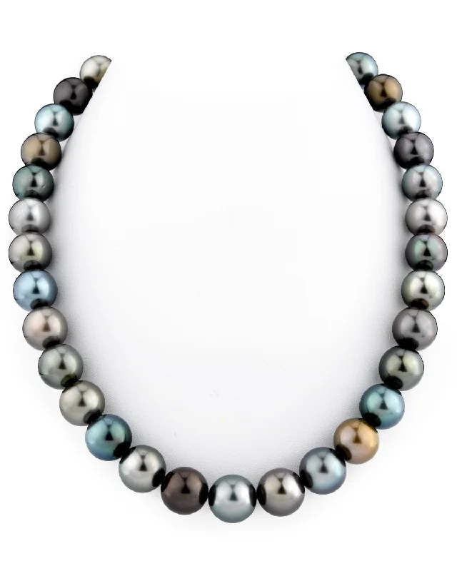dainty ruby stacking rings 11-12mm Tahitian South Sea Multicolor Pearl Necklace