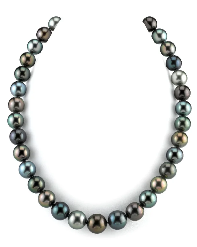 star-shaped cartilage stud earrings Multi-Color Tahitian Pearl Necklace, 11.0-13.0mm - AAAA Quality