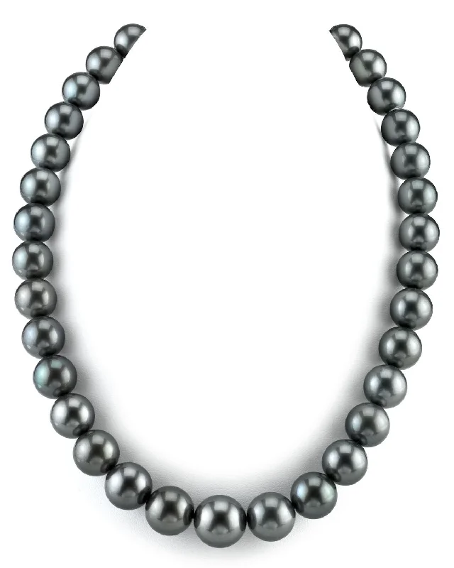 celestial star cluster earrings True Round Tahitian Pearl Necklace, 11.0-13.0mm - AAA Quality