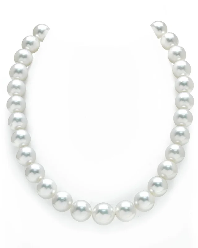 vintage diamond drop necklace White South Sea Pearl Necklace, 12.0-14.0mm - AAA Quality