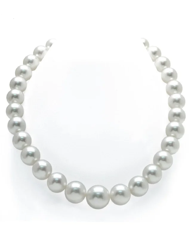 minimalist gold square earrings White South Sea Pearl Necklace, 12.0-15.0mm