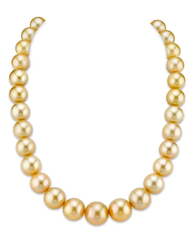 moonstone engagement ring boho Golden South Sea Pearl Necklace, 13.0-15.0mm - AAA/Gem Quality