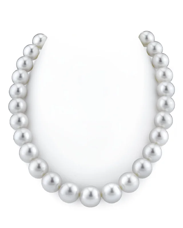sleek black titanium ring White South Sea Pearl Necklace, 13.0-16.0mm - AAA/GEM Quality