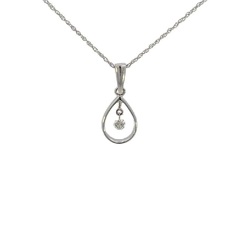 handcrafted braided silver bracelet 14 Karat White Gold Shimmering Diamond Pendant
