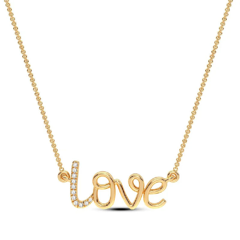 silver-plated bar necklace 14K 0.02CT Diamond Pendant