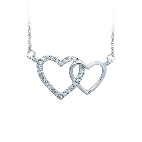 petite diamond promise ring 14k 0.07CT Diamond Necklace