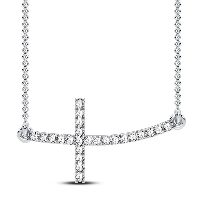 minimal diamond bar necklace 14K 0.16CT DIAMOND PENDANT